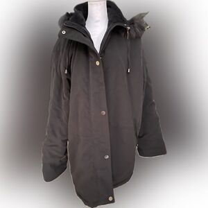 Women's Black Hooded Jacket